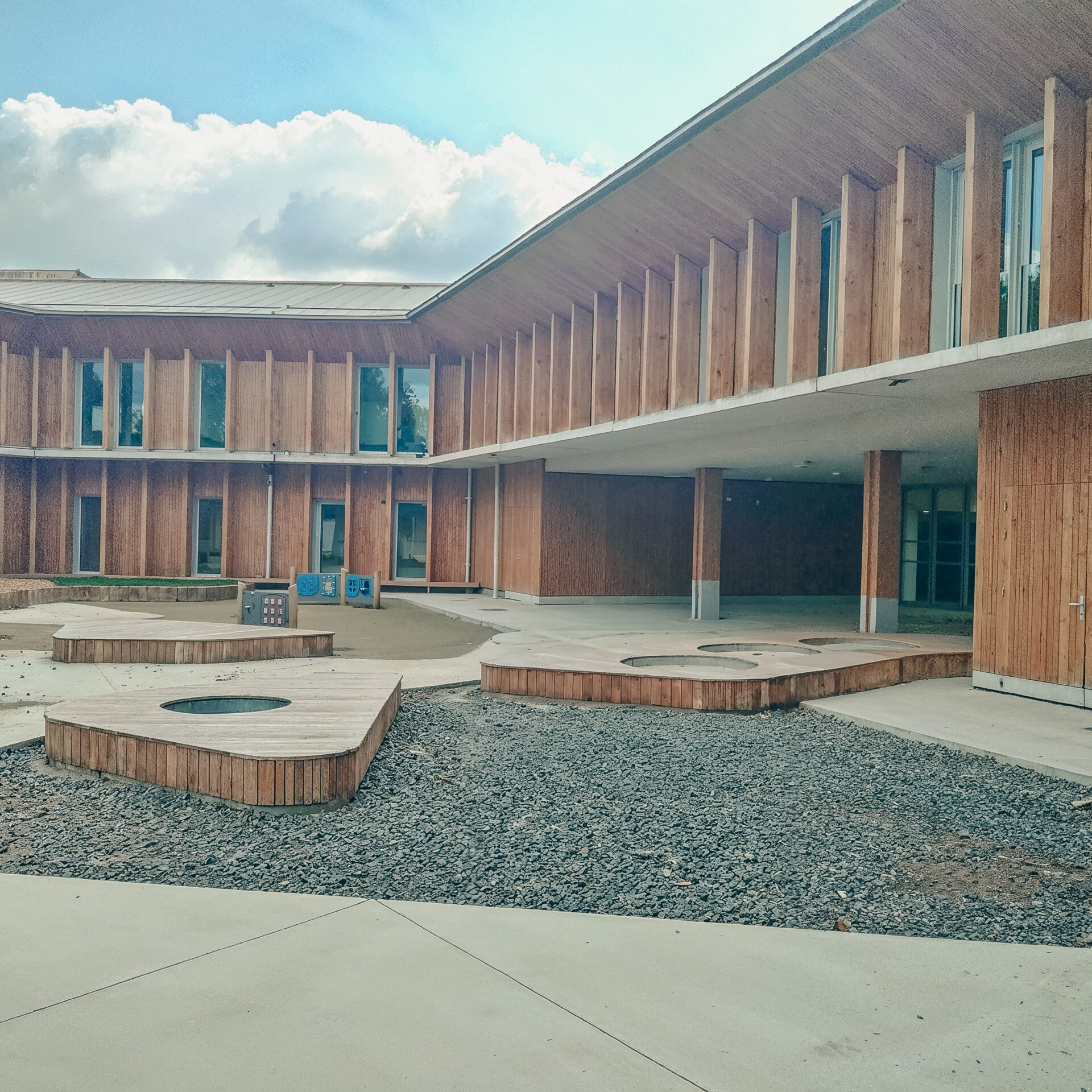 École construction bois
